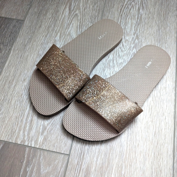 Gold Glitter slides - Picture 1 of 6